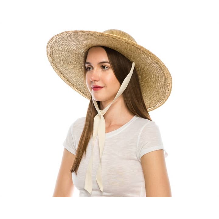 DNMC - Wholesale Straw Hat - Women's - Handmade Stiff Brim Summer Straw Hat