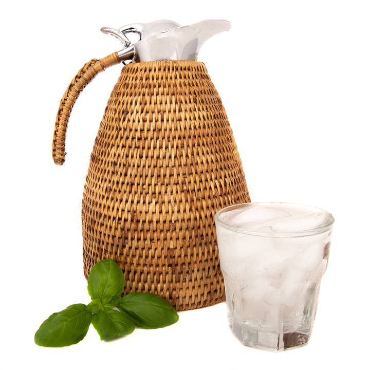 Artifacts Trading Company - Vente Carafe - Thermos Artifacts Rattan™ en acier inoxydable de 1,5 litre