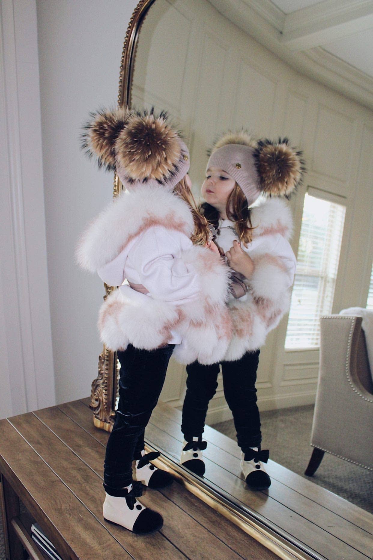 Petite Maison Kids - Wholesale Beanie - Kids - Sasha Double Pom Angora Beanie Hat12