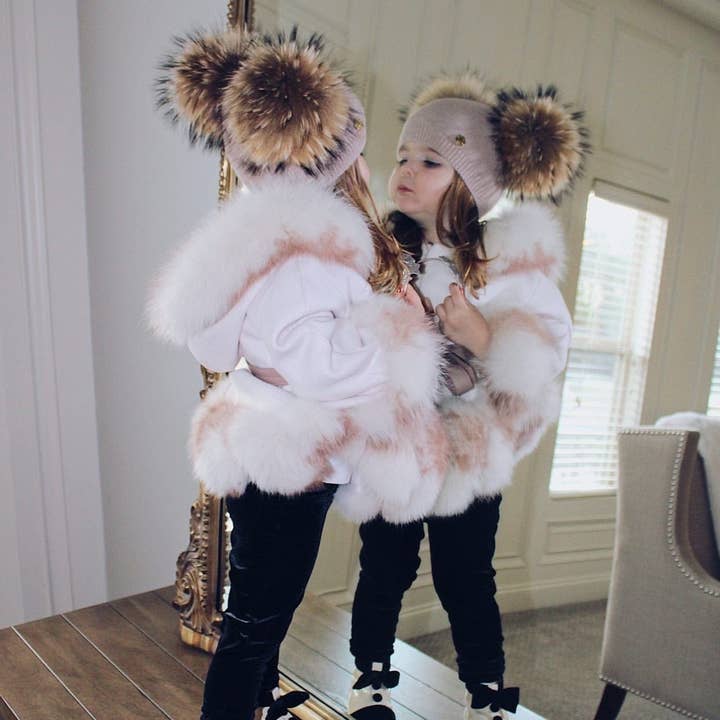 Petite Maison Kids - Wholesale Beanie – Kids - Sasha Double Pom Angora Beanie Hat13