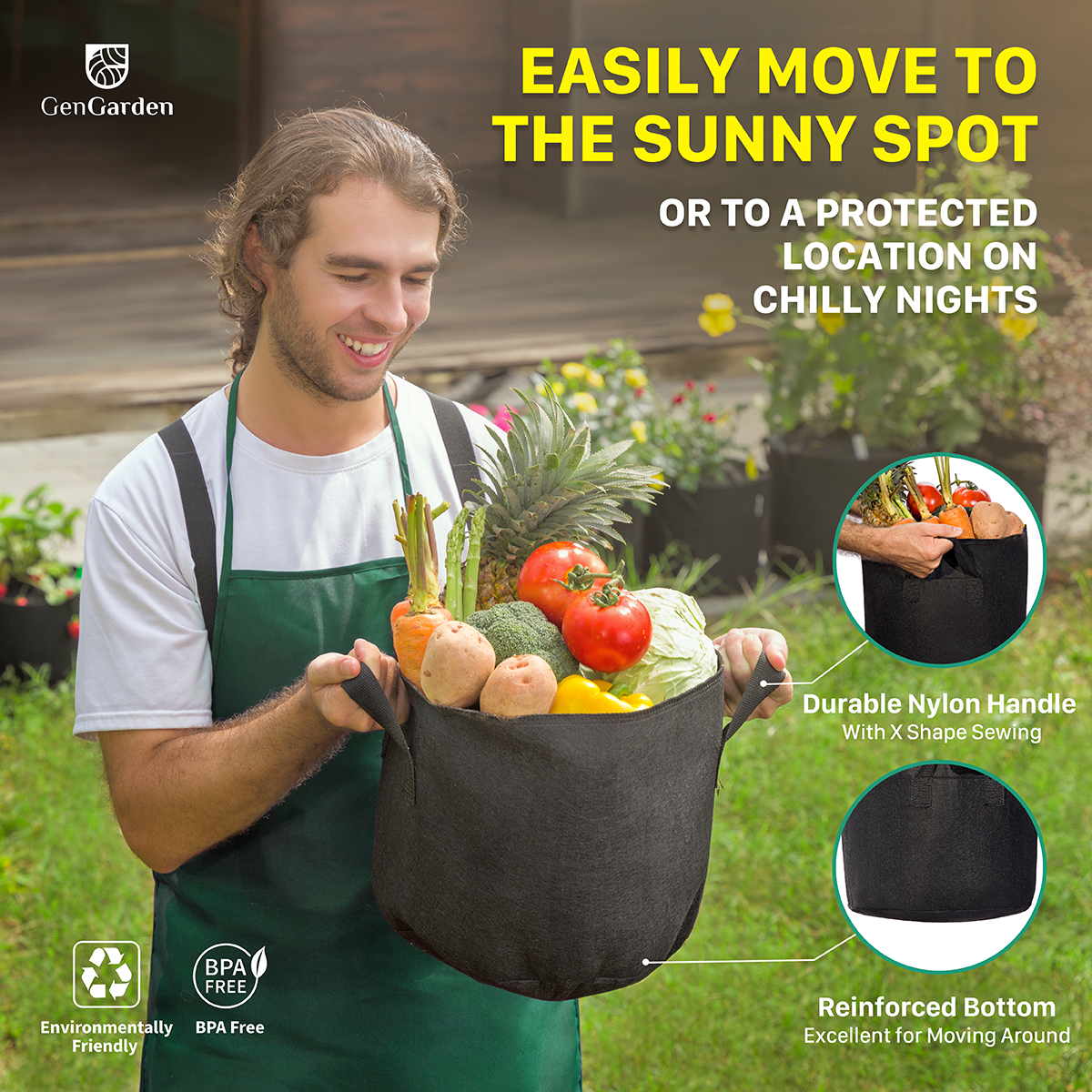 FutureBrand - Wholesale Plant Pot - Pack of 5 Plant Grow Bags (7 Gallon - Free garden spade)6