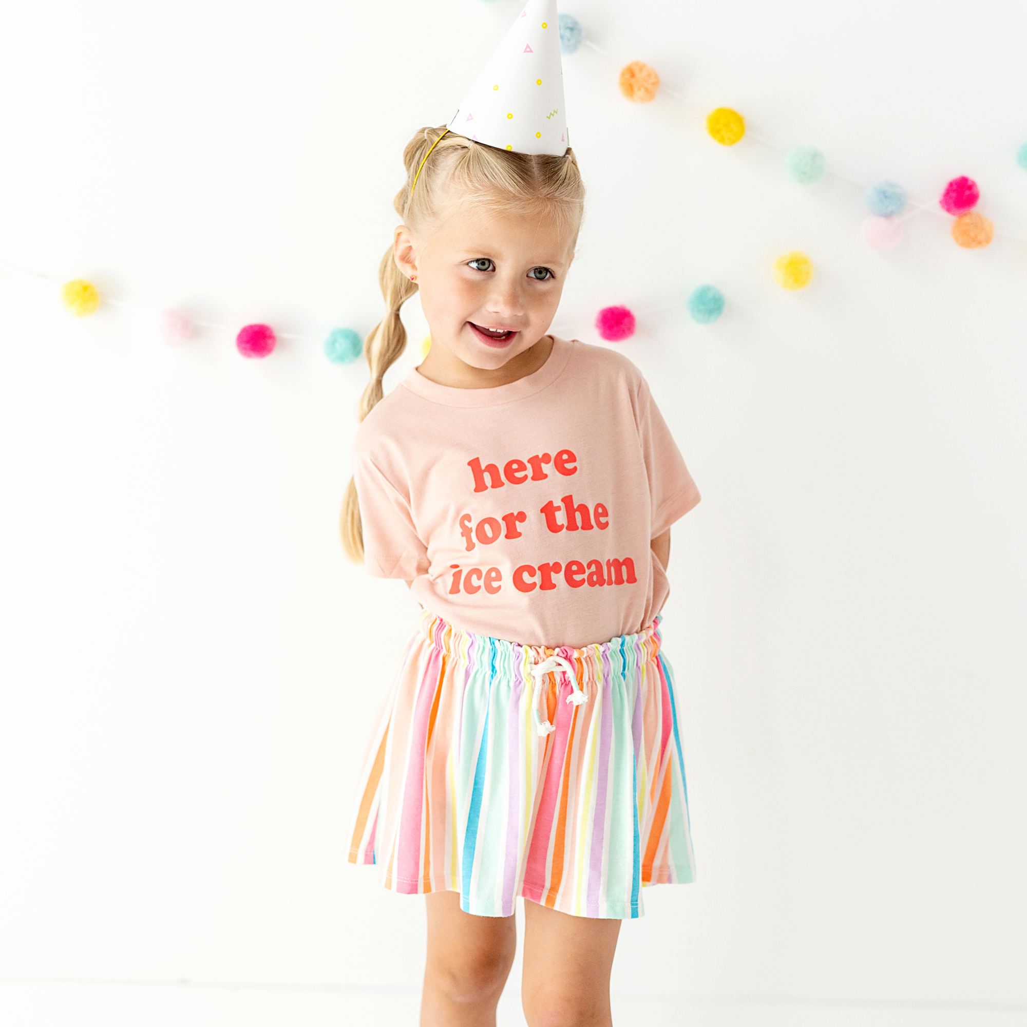 Benny & Ray Apparel - Wholesale Screen Printed T-Shirt - Kids - Here for the Ice Cream! Toddler and Youth Summer Shirt7