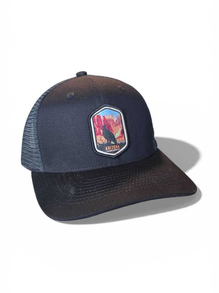 Gorra de béisbol con parche bordado del desierto de Arizona para venta al por mayor de Moove Headwear