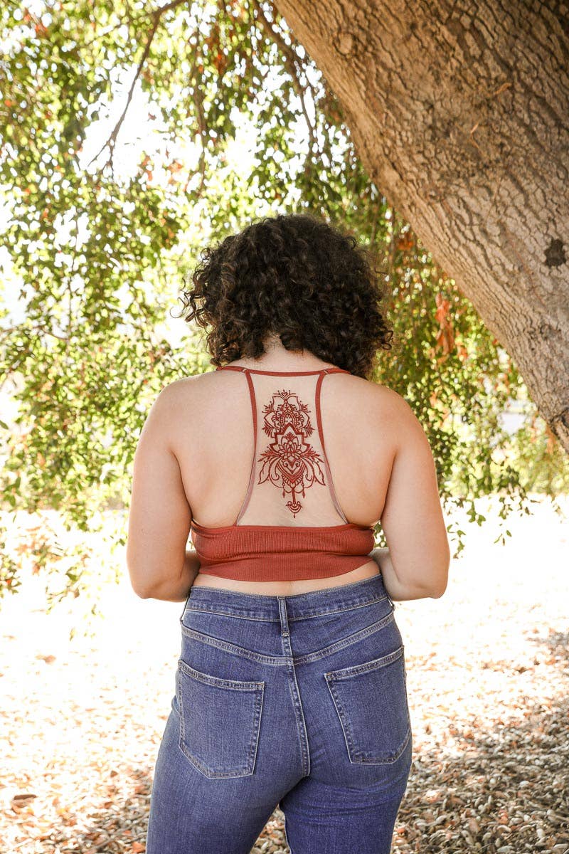 Leto Accessories - Vendita all'ingrosso Bralette - Donna - Tatuaggio Tatuaggio Maglia Racerback Bralette11