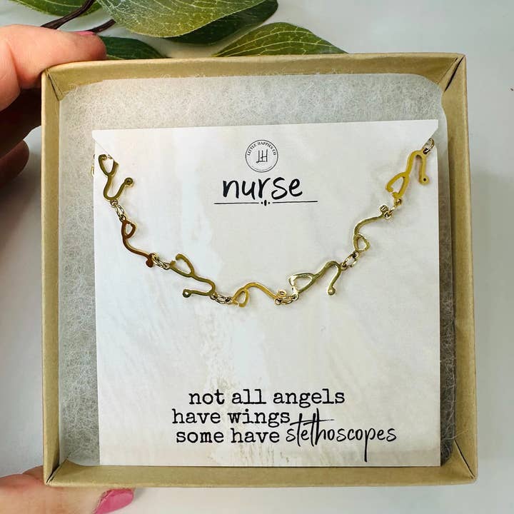 Little Happies Co - Wholesale Charm/Dangle Bracelet - Unique Stethoscope Bracelet - Gift for Nurse, RN Gifts