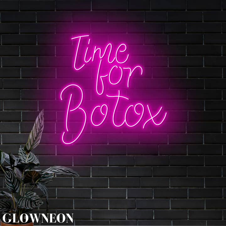 Tijd voor Botox LED-lichtbord, Botox Beauty Spa Salon Decoratie voor wholesale door Glow Neon