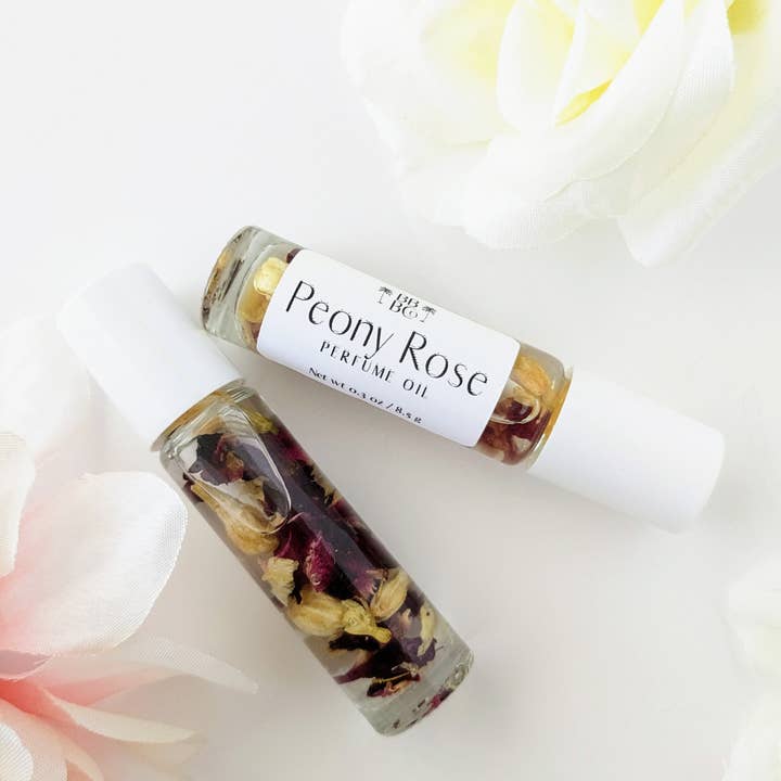 Beachy Bubbles Bath Co - Wholesale Roll-On Fragrance - Peony Rose Perfume Oil
