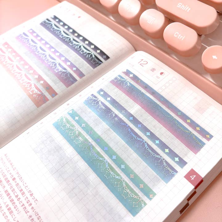 Washi Tape - 10mm/5mm Sparkle Foiled Washi Set for wholesale by Parasol Paper