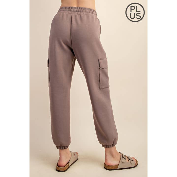 Rae Mode - Wholesale Athletic Pants - Women's - PLUS SIZE MODAL SCUBA CARGO JOGGER PANT14