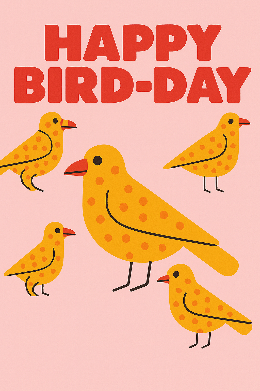 Soko Says - Wholesale Birthday Card - Happy "Bird-Day" Card2