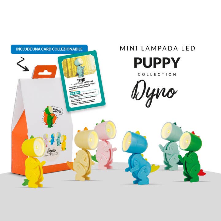 Dudùu Puppy Dyno - Mini Lampada LED - Gadget Regalo per la vendita all'ingrosso da parte di VIBES SRLS