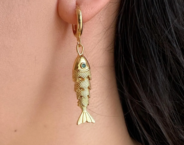 HoopLa - Wholesale Hoop Earrings - Lucky Fish- Hoop Earrings- Stainless Steel Hoop1