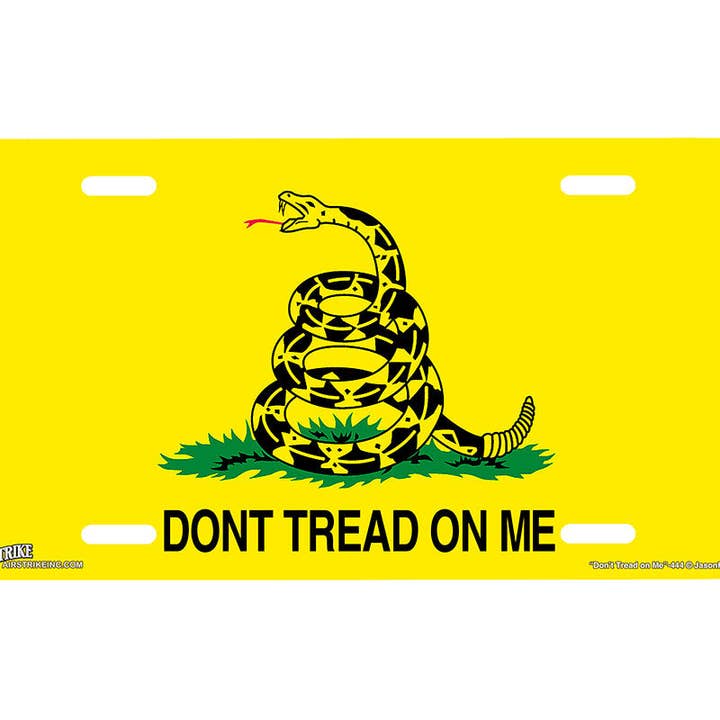 "Dont Tread on Me" - Decorative License Plate for wholesale by Airstrike
