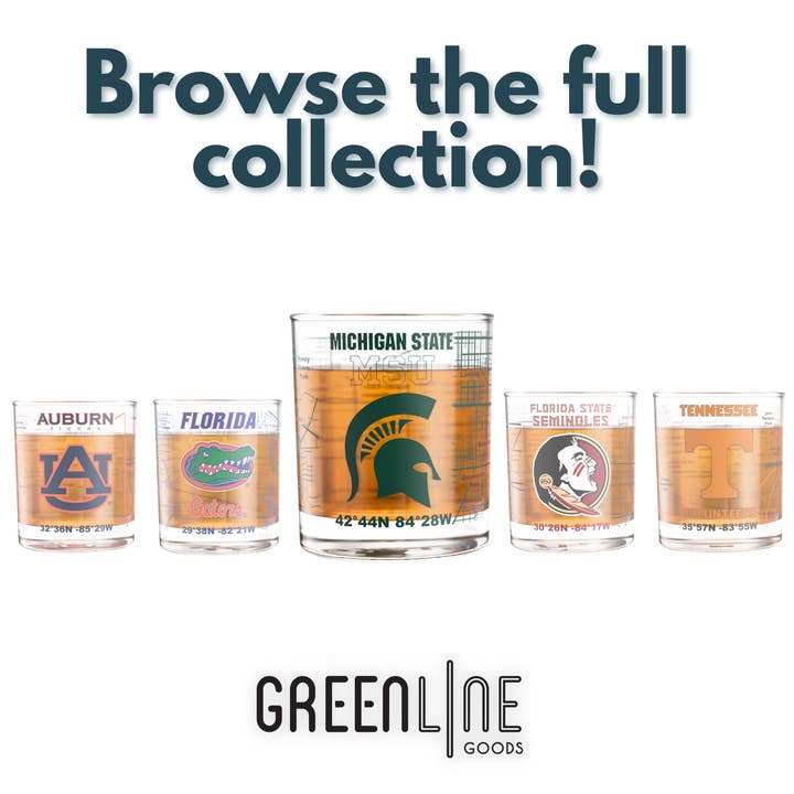 Greenline Goods - Wholesale Cocktail/Liquor Glass - University of Texas Longhorns Whiskey Glass Set (2 Low Ball Glasses)6