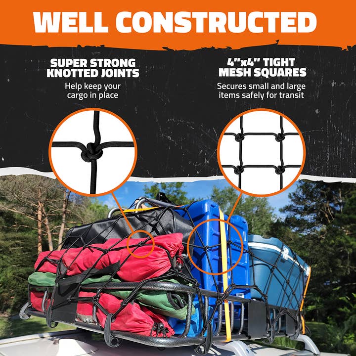 mockins - Wholesale Sporting Accessories - Heavy-Duty Stretch Bungee Net | 20" x 36" - 42" x 74"1