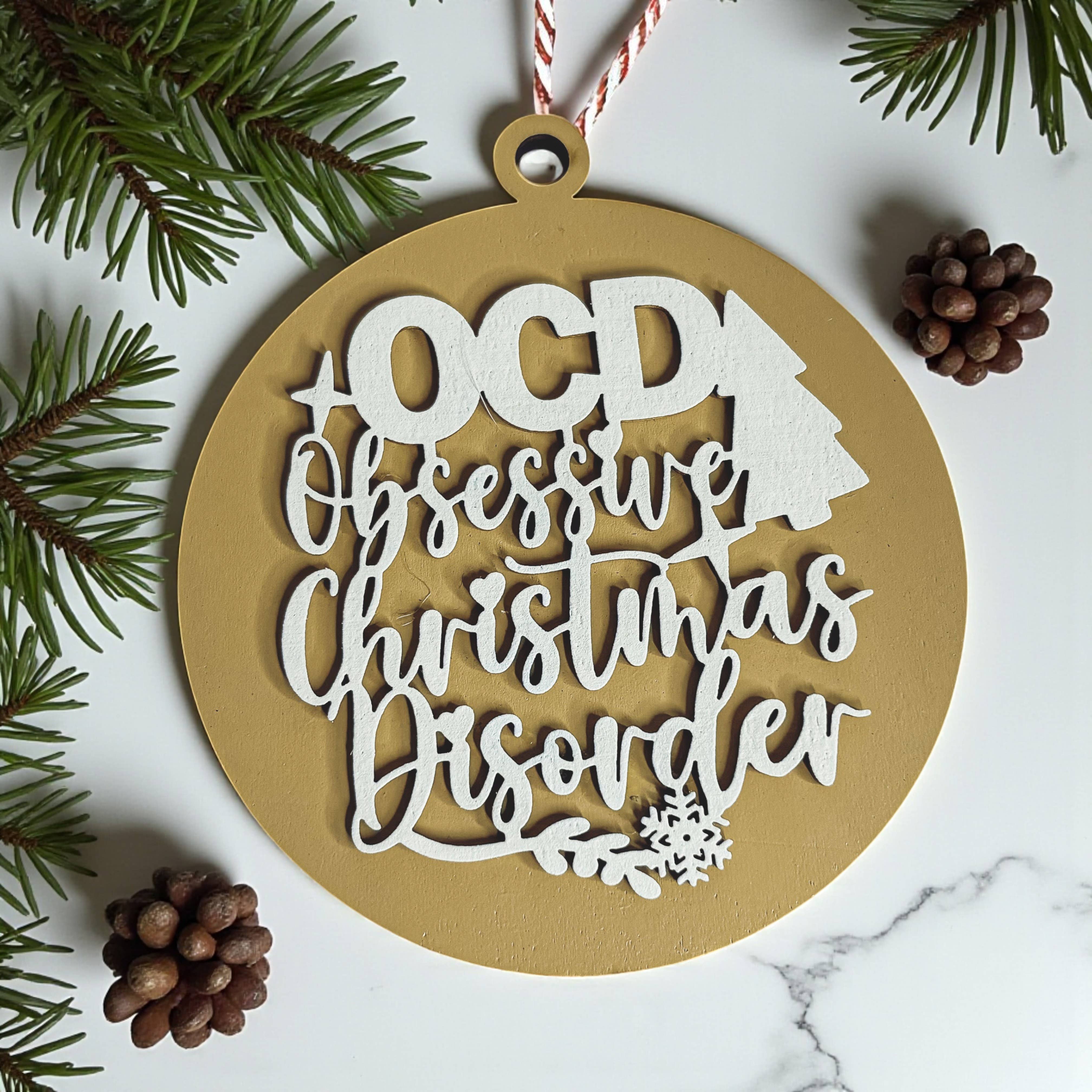 Gia Roma - Wholesale Ornament - Hanging Christmas Decor + Handmade Wooden Ornament Funny183