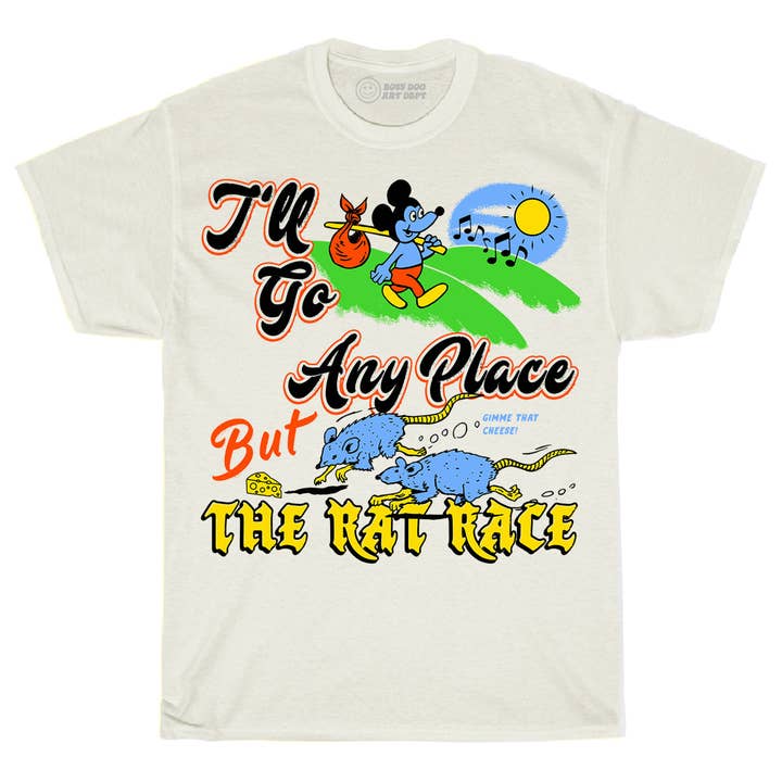 Rat Race Tee for wholesale by Boss Dog