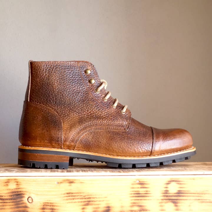 Denali Leder-Schnürstiefel für den Großhandel von By The Mountain - Portuguese Handmade Footwear