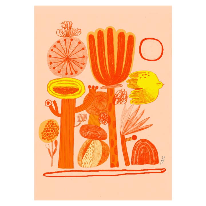 FineArt Print GOUDEN SCHEMERING voor wholesale door Franziska Uhlig Illustration