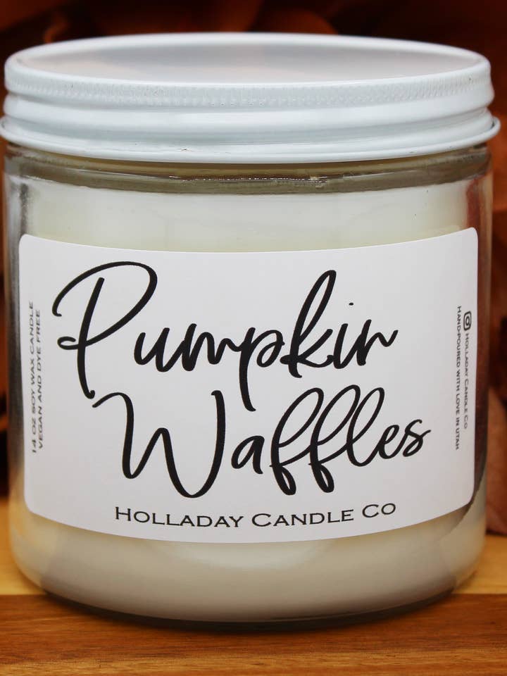 Vela de otoño con gofres de calabaza para venta al por mayor de Holladaycandleco