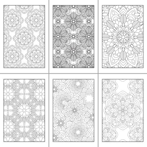 ColorFall Editions - Vendita all'ingrosso Libro da colorare - Adulti - Libro da colorare di fiori geometrici per adulti