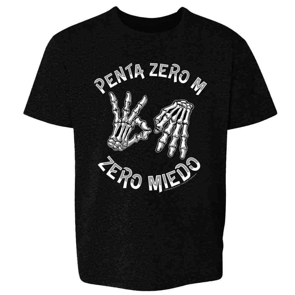 Pop Threads - Vendita all'ingrosso Maglietta serigrafata - Bambini - Penta Zero M Zero Miedo Luchador Lucha Libre Bambini4