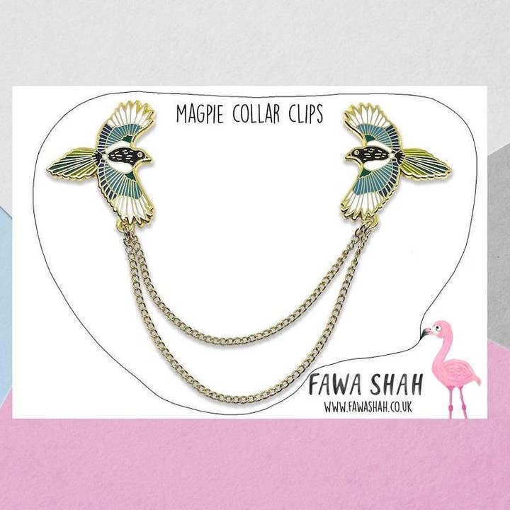 Skata Hård Emalj Kragkedja för wholesale av Fawa Shah