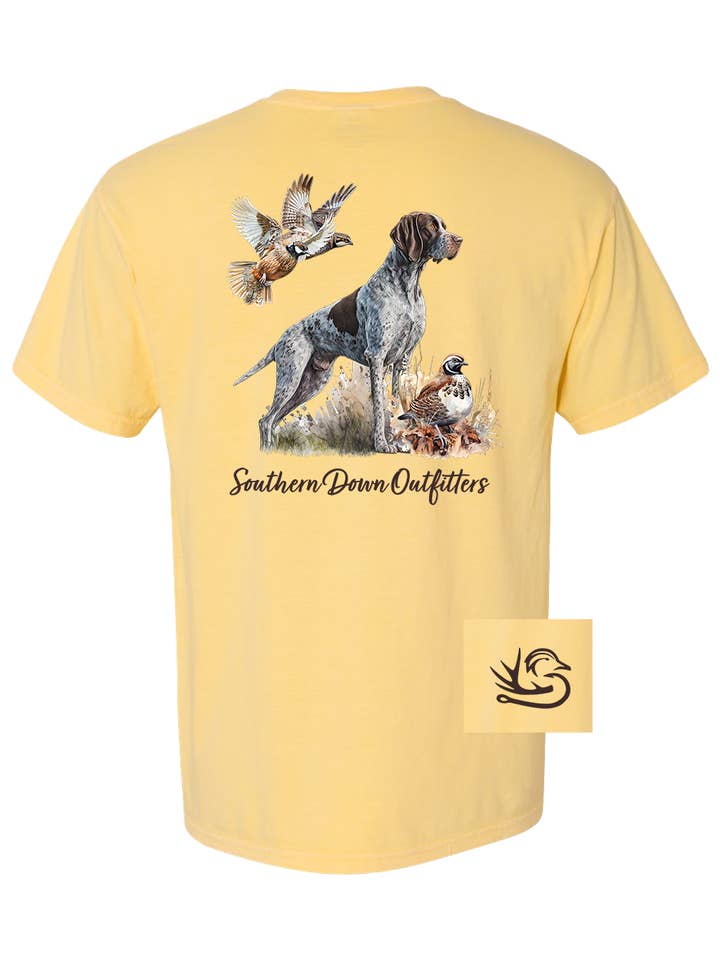 Southern Down Outfitters - Wholesale Screen Printed T-Shirt - Men's - Quail GSP Tee