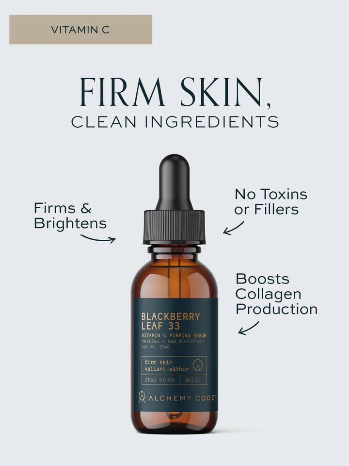 BLACKBERRY LEAF 33 | VITAMIN C FIRMING SERUM for wholesale by Alchemy Code