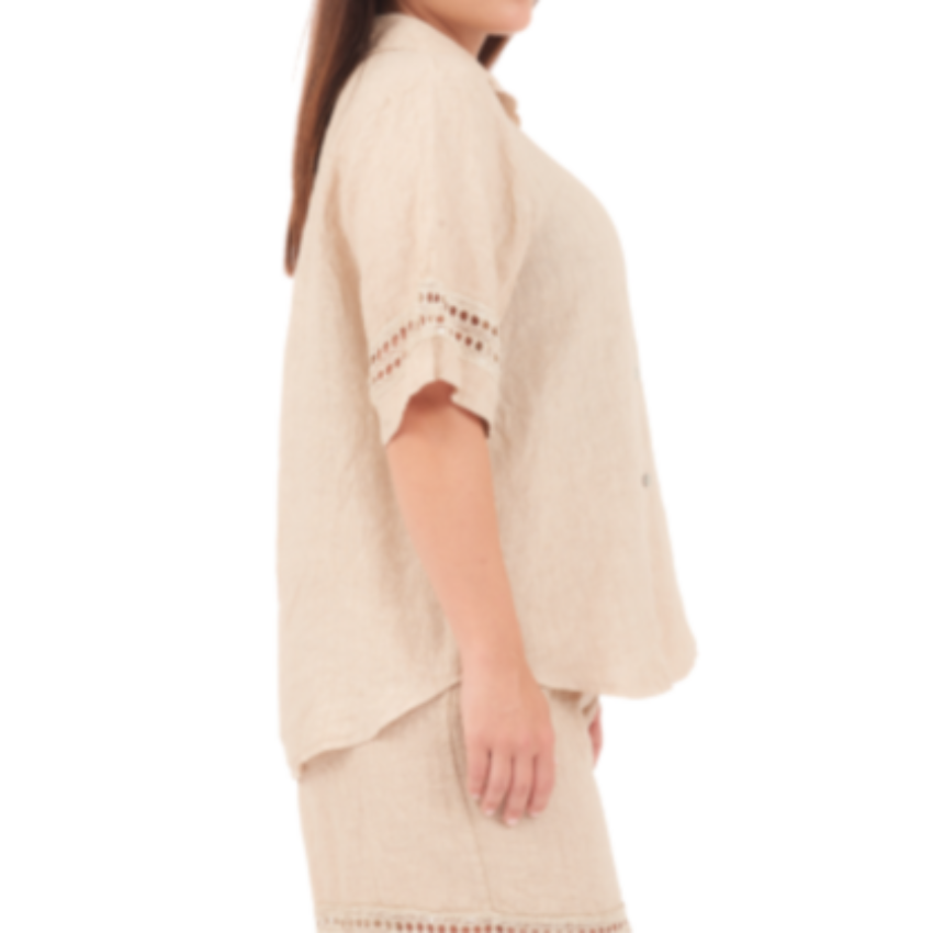 VeraMay – wholesale Lounge set – Women's – 6709/6713 Ecru Vera May Italian Linen Set 2