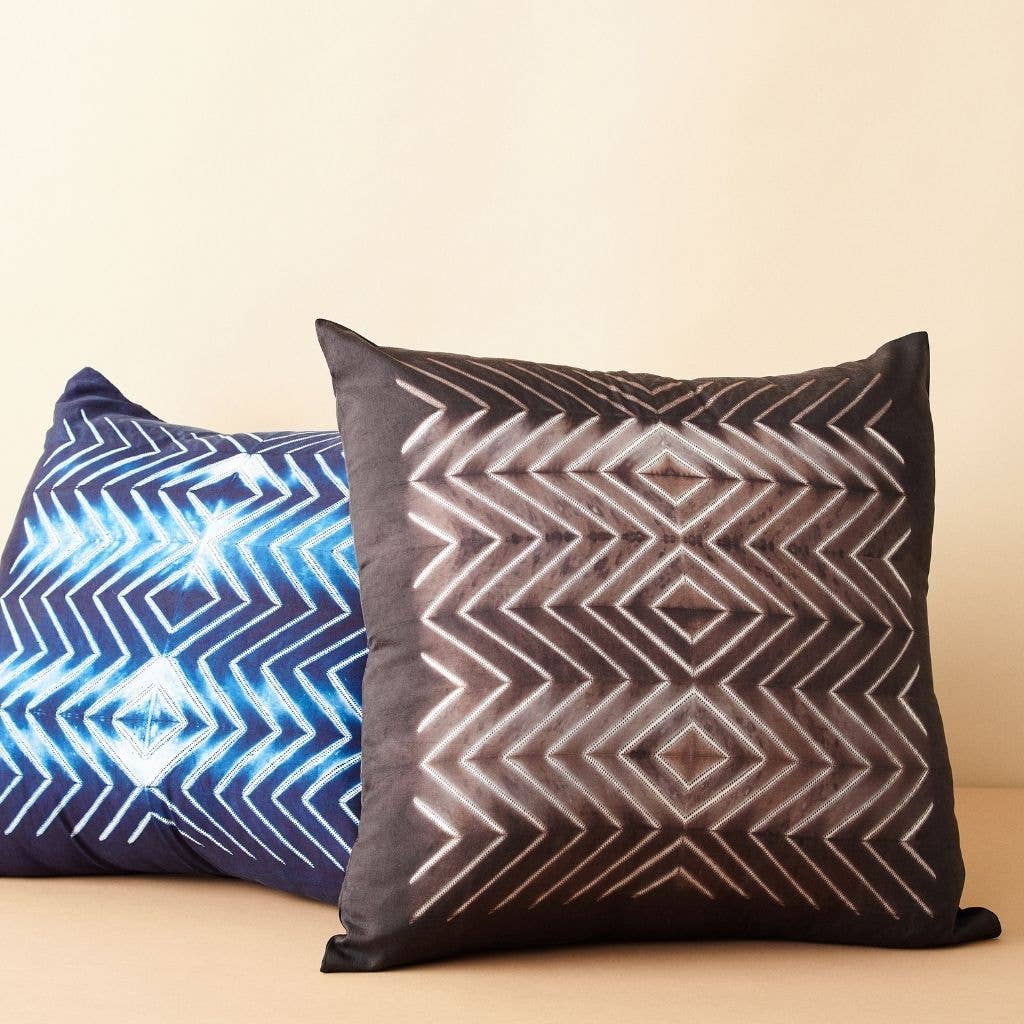 Variously - Wholesale Throw/Decorative Pillow - Naami Indigo Silk Pillow0