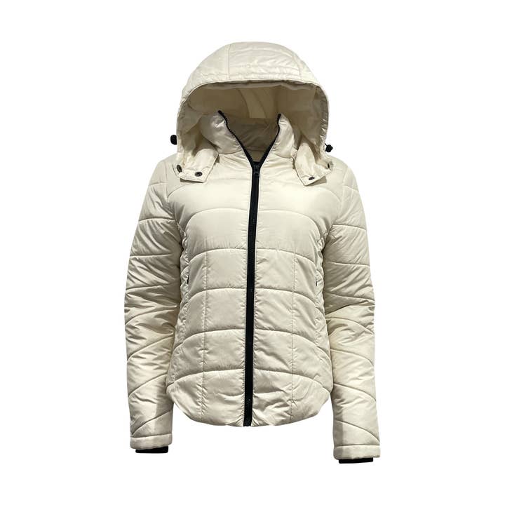 Therapy - Wholesale Puffer Jacket - Women's - "Therapy" Ladies Shirt Tail Fitted Padded Jacket6