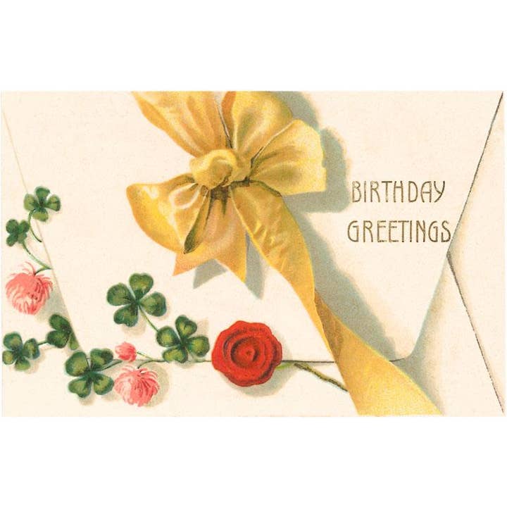 Found Image Press - Wholesale Postcard - Postcard HB-03 Birthday Greetings, Sealed Letter