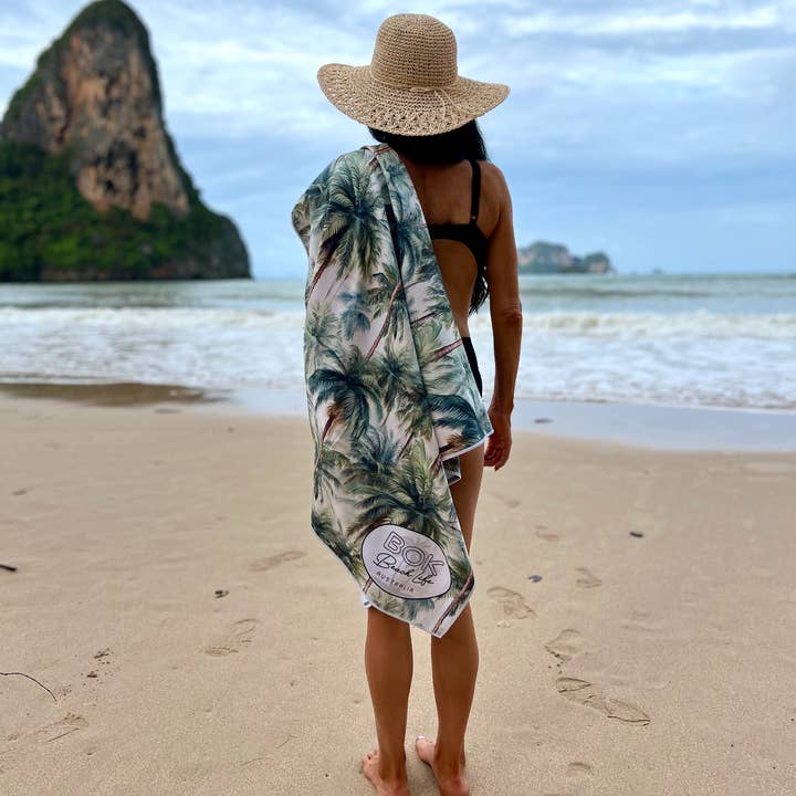 Bok Beach Life AUSTRALIA - Wholesale Beach towel - Deserted Paradise - Sand Free Towel1