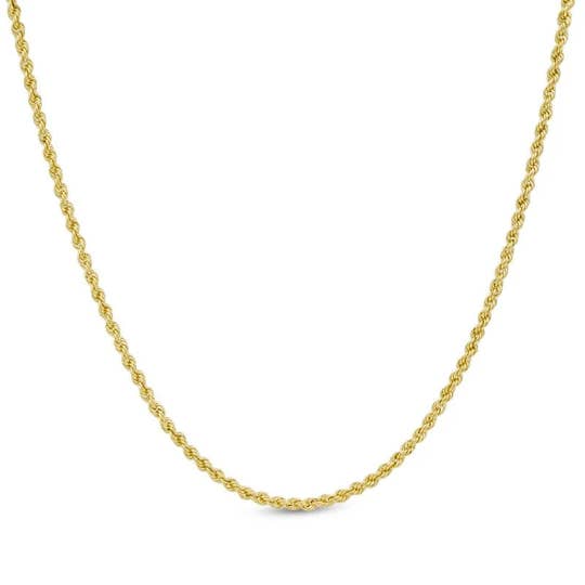 Karrbear - Wholesale Link & Chain Necklace - 14K Solid Yellow Gold Necklace Rope Chain unisex