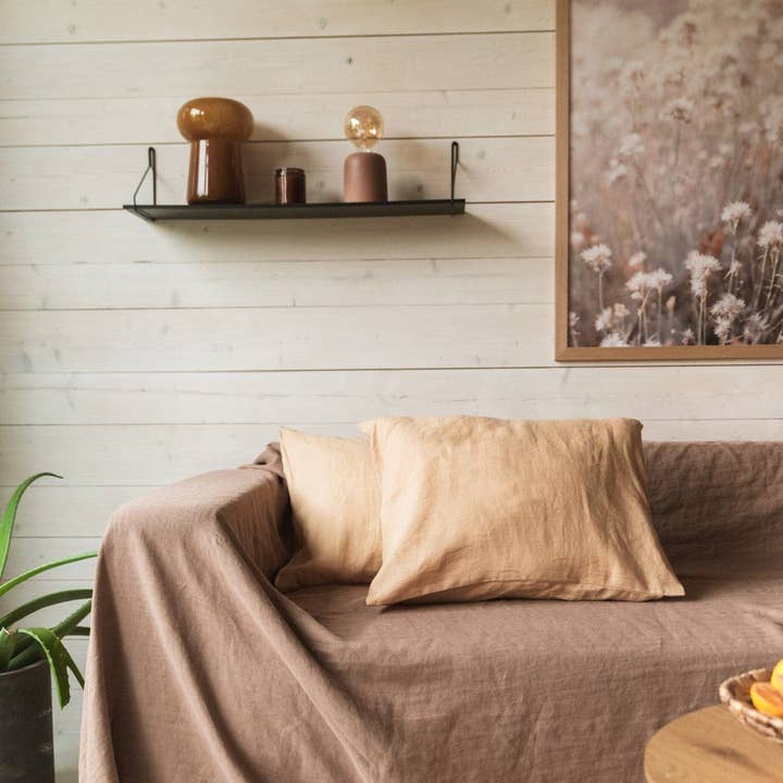 Linen couch cover | ARCHIVE SALE and other Purchase Wholesale sofa cover. Free Returns & Net 60 Terms on Faire trending on Faire.