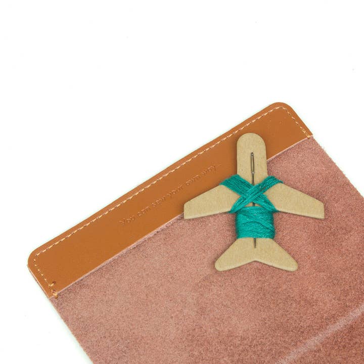 Chasing Threads - Wholesale Passport Case - Unisex - Stitch Where You've Been Passport Cover Kit - Brown Leather
