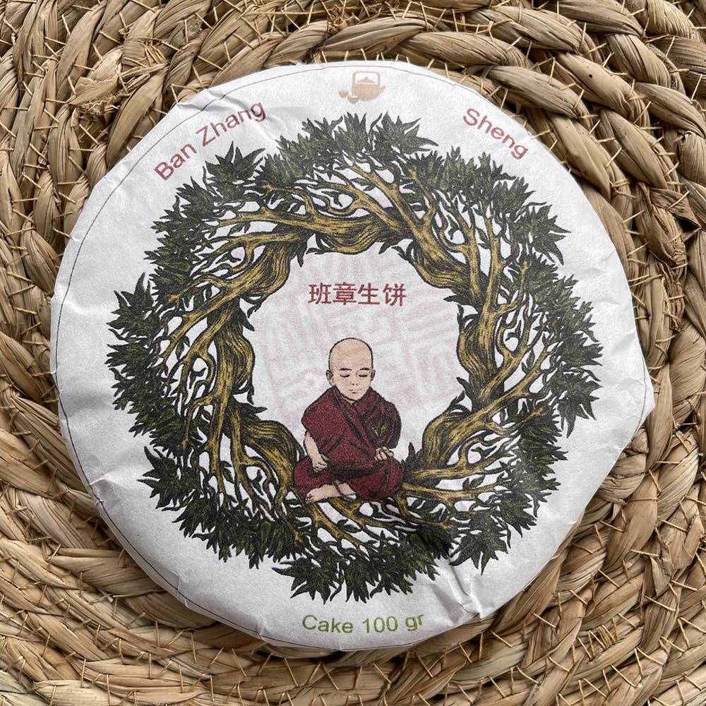 Tea soul - Wholesale Health/Detox Tea - Puer Sheng (raw) Tea Ban Zhang 2018 Cake 100g1