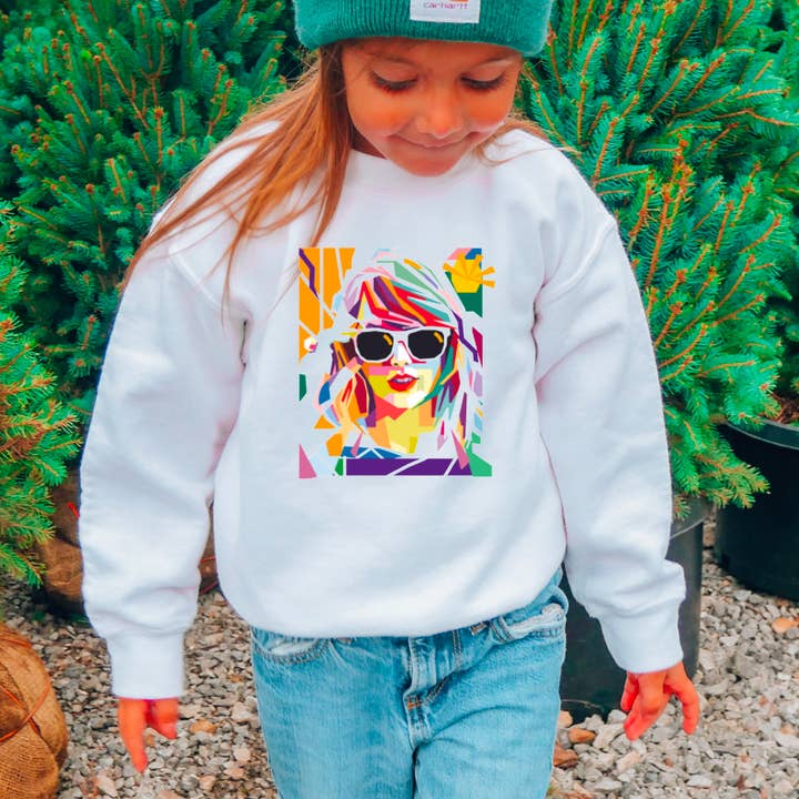 YOUTH Taylor Swift Mosaic Sweatshirt Taylor Swift for wholesale by Gia Gifts Boutique