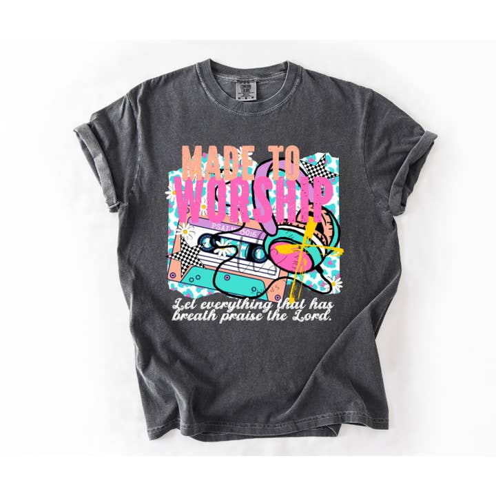 Made To Worship Neons T-Shirt for wholesale by The Lyrical Spirit, LLC