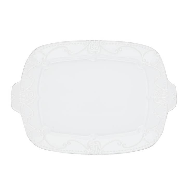 Isabella Rectangular Tray Pure White for wholesale by Skyros Designs