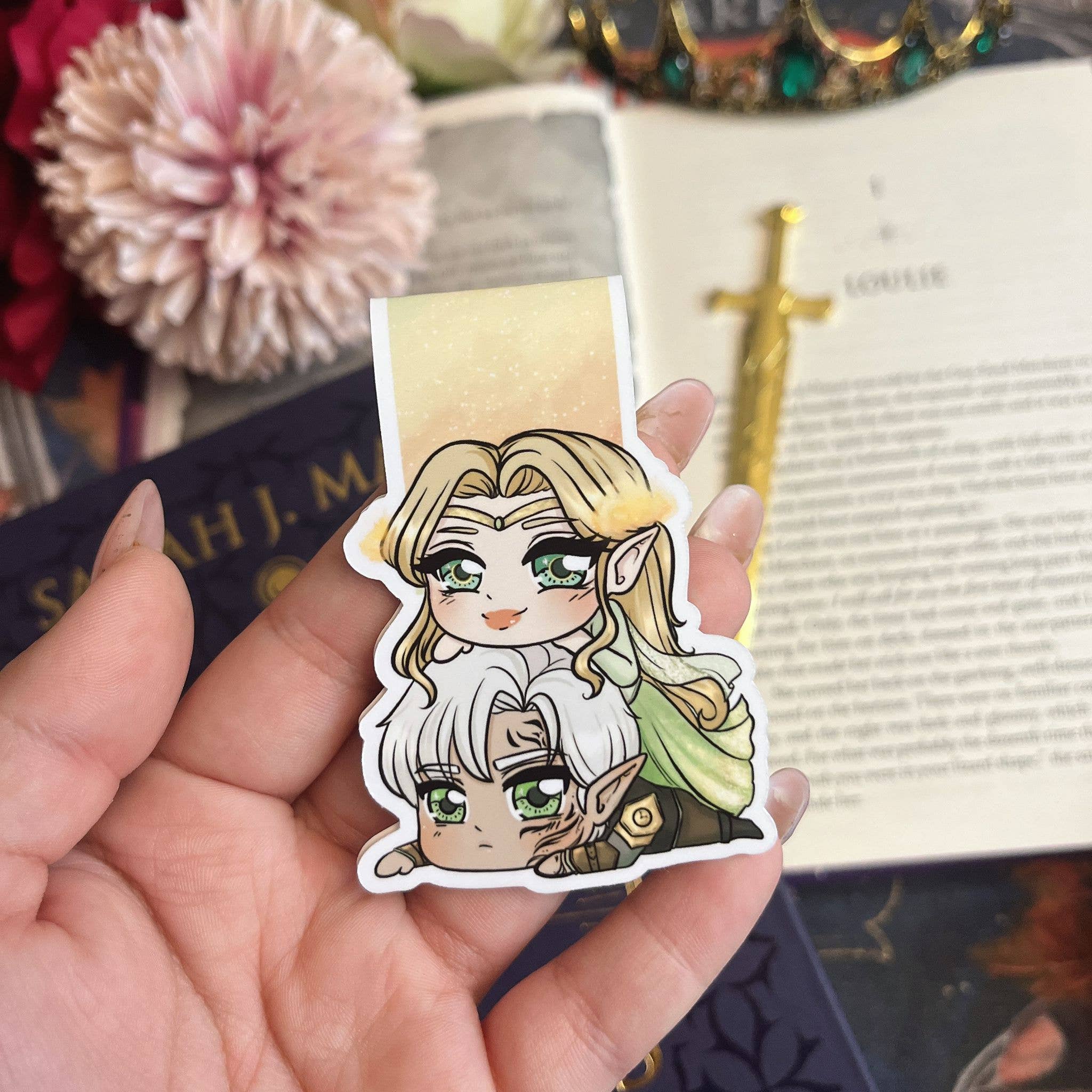 Alsace’s Art - Wholesale Sticker - Throne Of Glass: Aelin And Rowan Cuties.1
