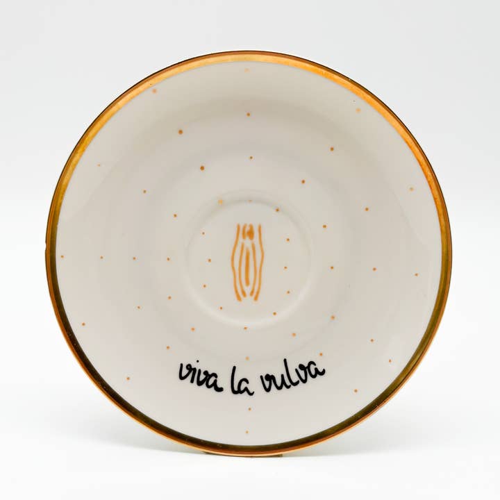 Wall plate small viva a vulva for wholesale by ohRuby