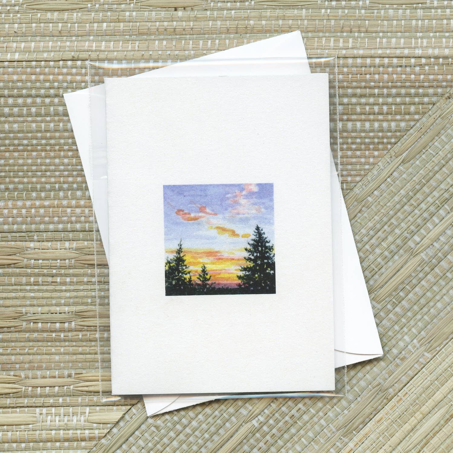 Paintings For Hummingbirds - Wholesale Everyday Greeting Card - "Evenings Atop The Reservoir" Greeting Card1