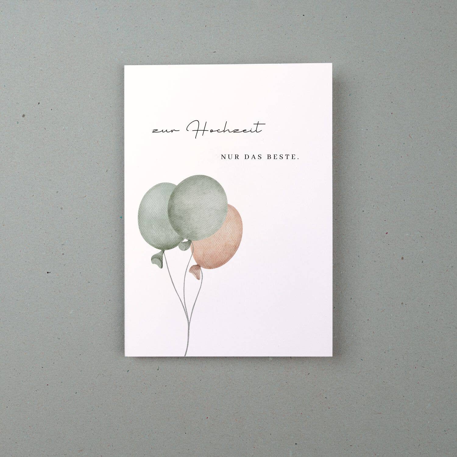 Liljendal - Vendita all'ingrosso Biglietto di congratulazioni - Biglietto di auguri per matrimonio con palloncini, solo il meglio per il matrimonio1