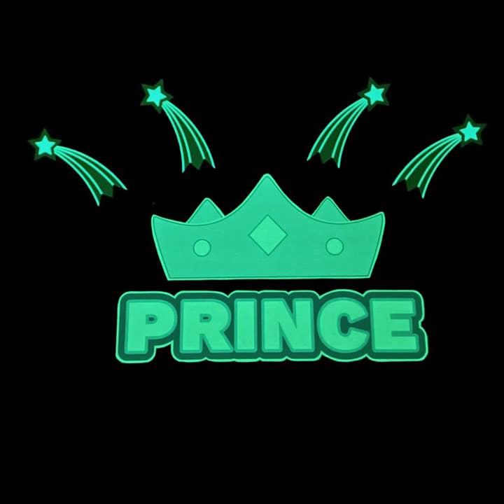 Conjunto de decalques de parede com cabeceira Prince Glow-in-the-Dark por atacado de Buffalo Design And Printing