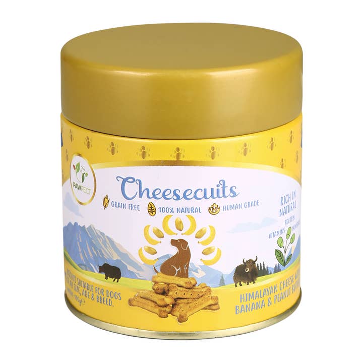 Pawfect Cheesecuits | Cheese biscuits with Banana, Peanut Butter & Eggs for Dogs | All-natural training treats | High protein reward treats | Grain-free| Hypoallergenic (100g/3.53oz) and other Purchase wholesale biscuit mix recipe. Free returns & net 60 terms on Faire trending on Faire.