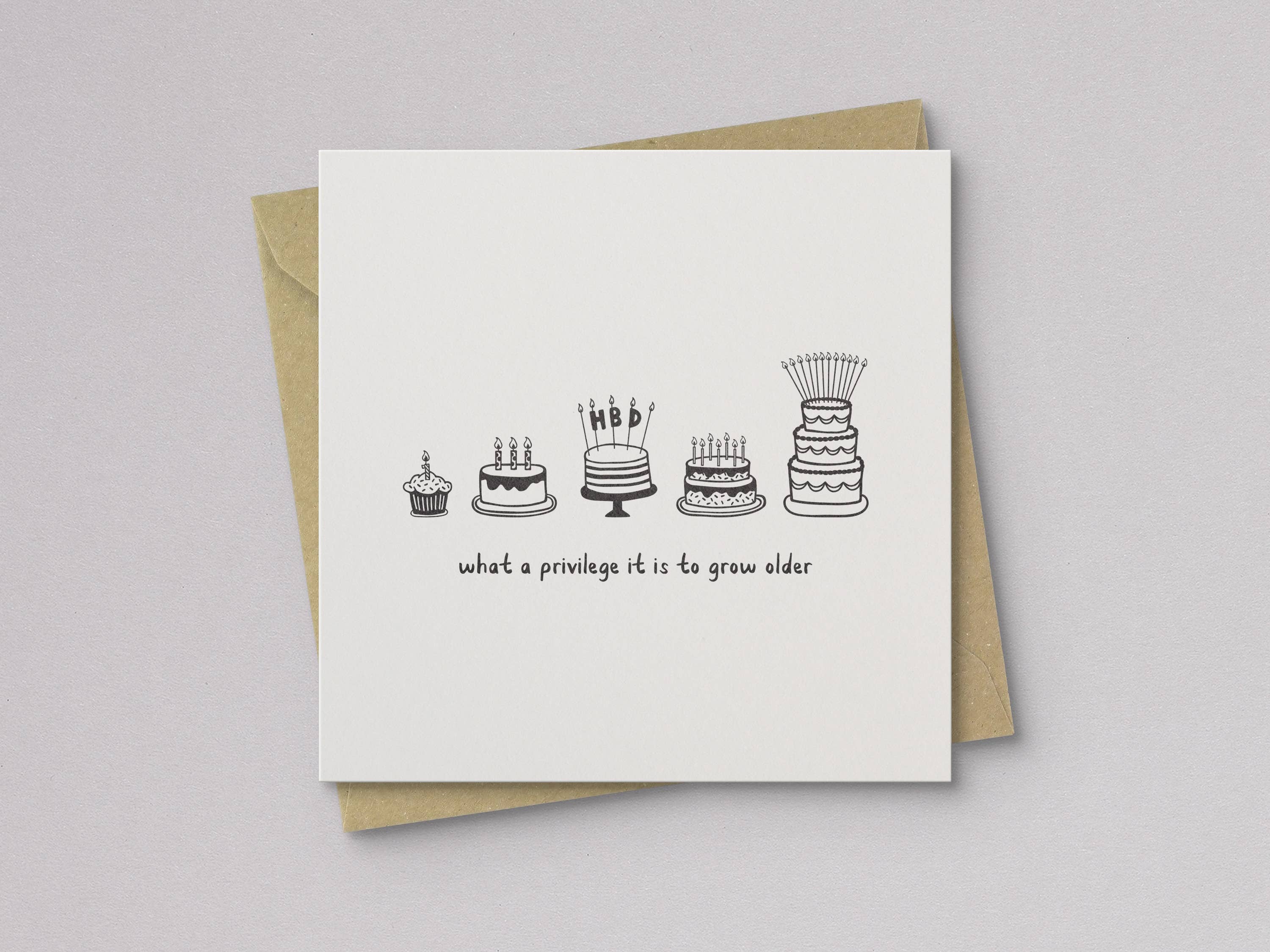 Kwohtations - Wholesale Birthday Card - What a Privilege to Grow Older Birthday Card1