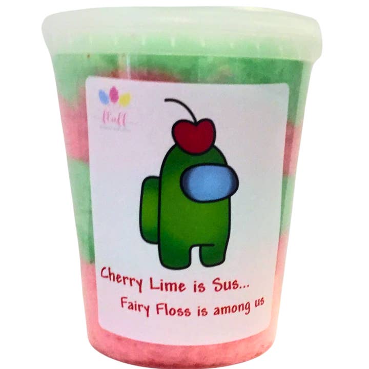 Fluff gourmet fairy floss - Venta al por mayor Algodón de azúcar - Algodón de azúcar de cereza y lima