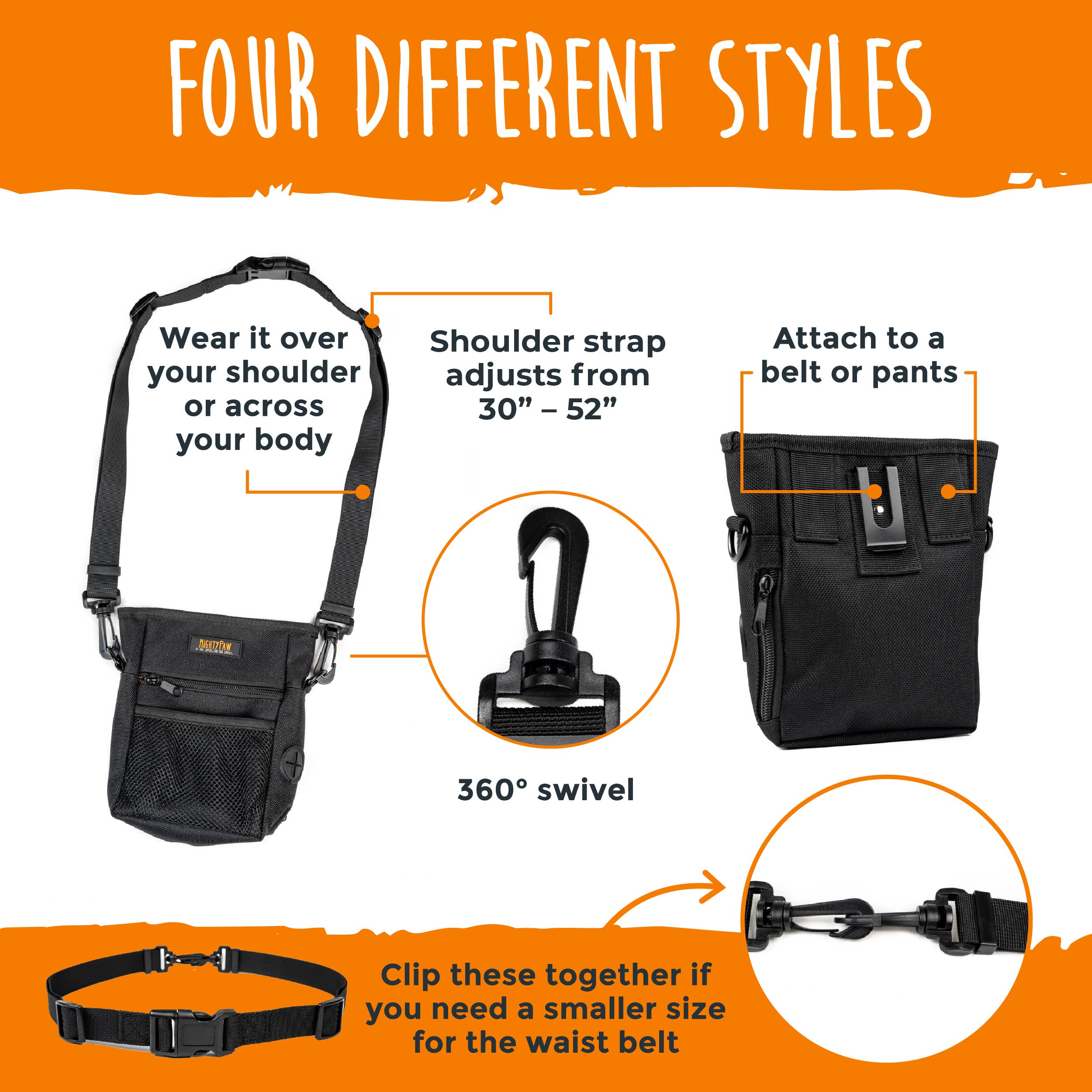 Mighty Paw - Vendita all'ingrosso Portacroccantini - Cani - Custodia Treat 2.04